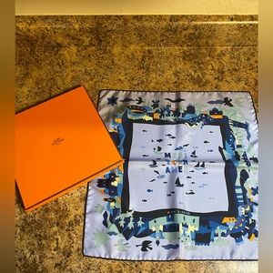Hermès silk pocket square